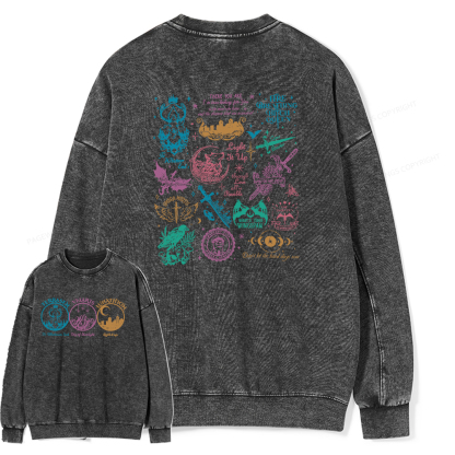 Pagewings Fantastic Reader Unisex Washed Sweatshirt