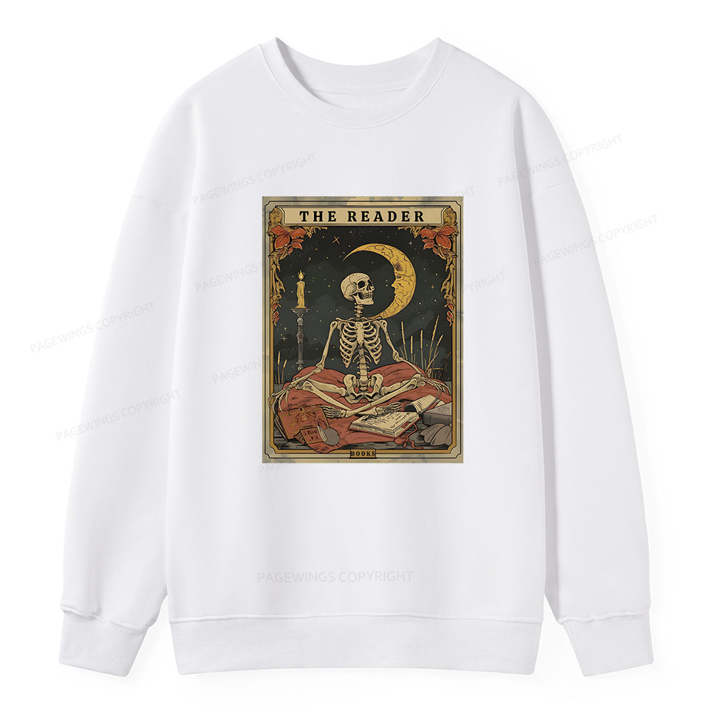 Pagewings The Reader Tarot Card Unisex Classic Sweatshirt