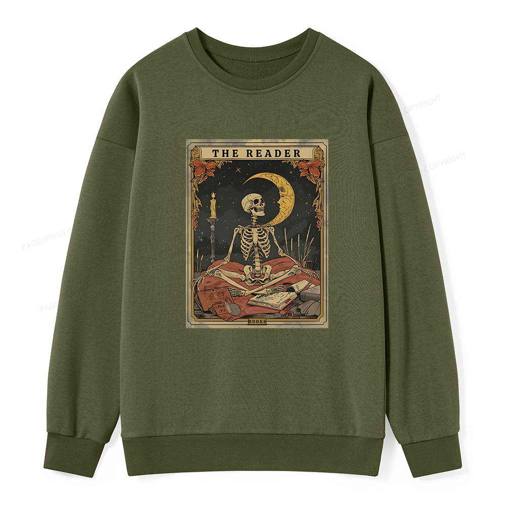 Pagewings The Reader Tarot Card Unisex Classic Sweatshirt