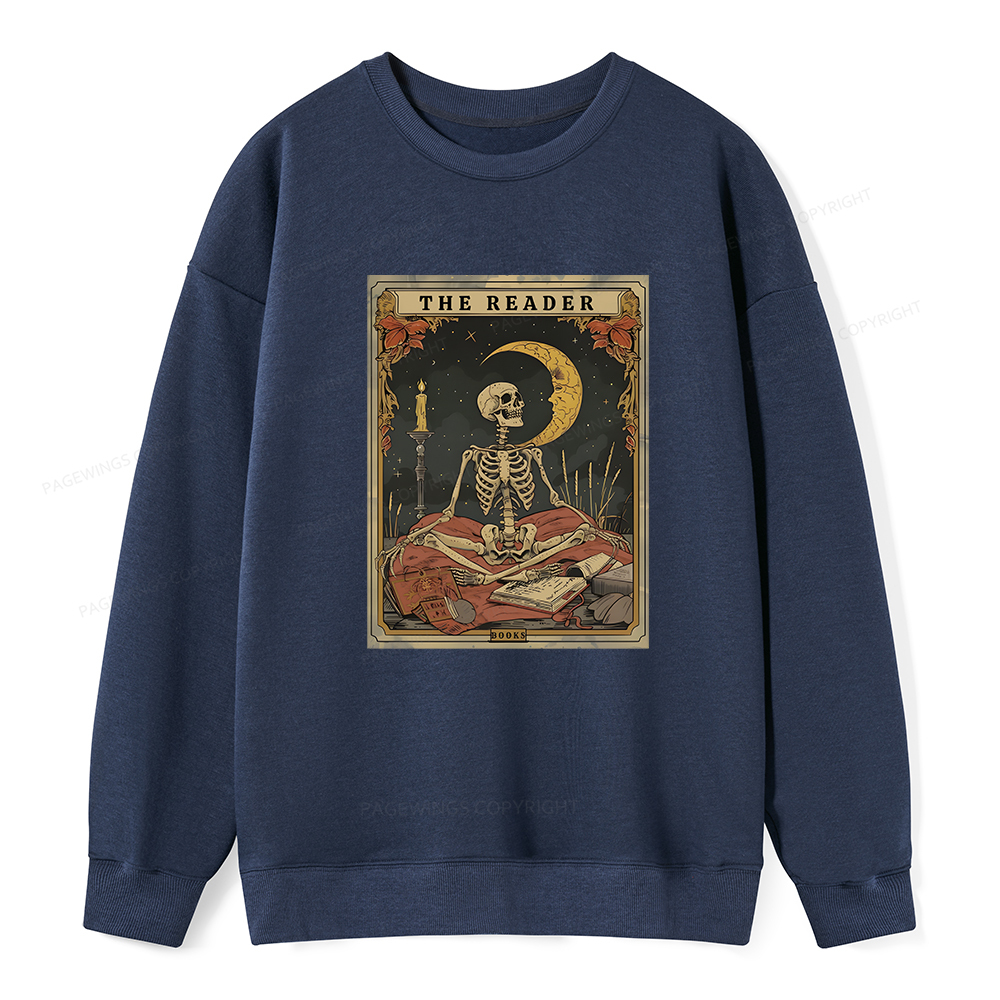 Pagewings The Reader Tarot Card Unisex Classic Sweatshirt