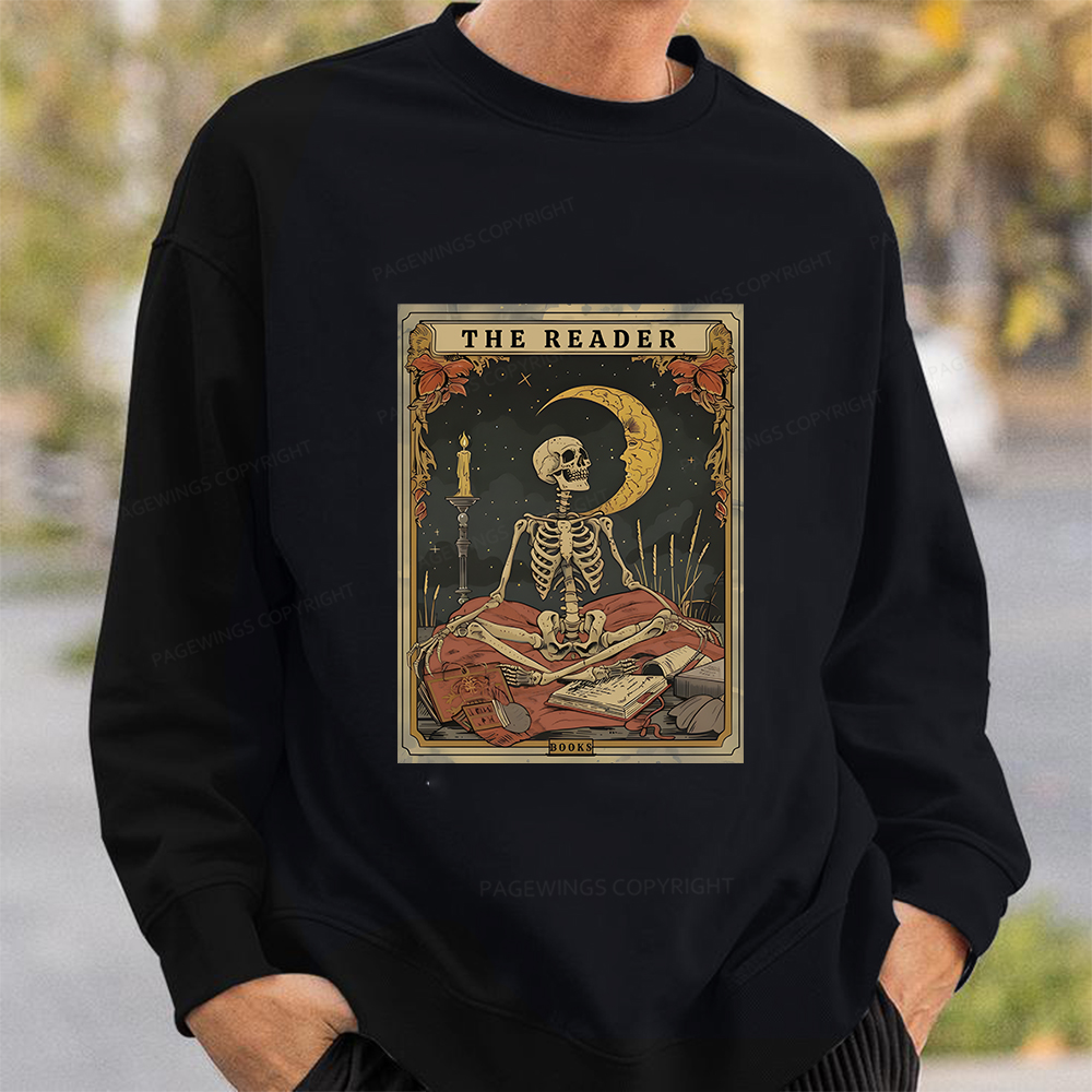 Pagewings The Reader Tarot Card Unisex Classic Sweatshirt
