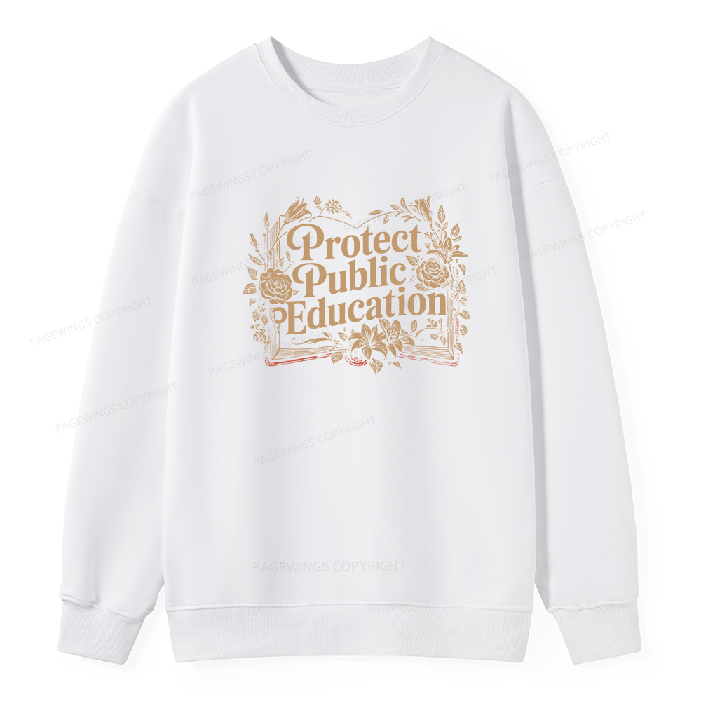 Pagewings Protect Public Education Unisex Classic Sweatshirt