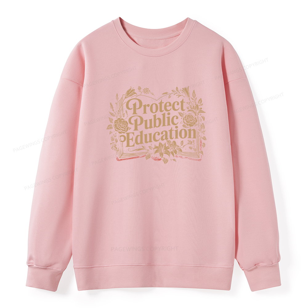 Pagewings Protect Public Education Unisex Classic Sweatshirt