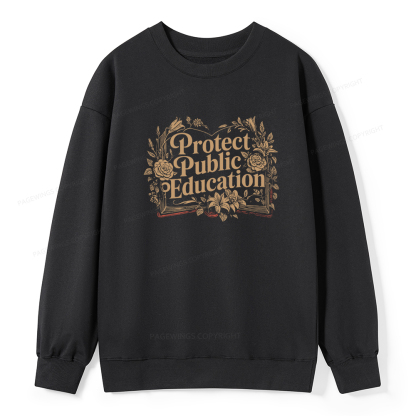 Pagewings Protect Public Education Unisex Classic Sweatshirt