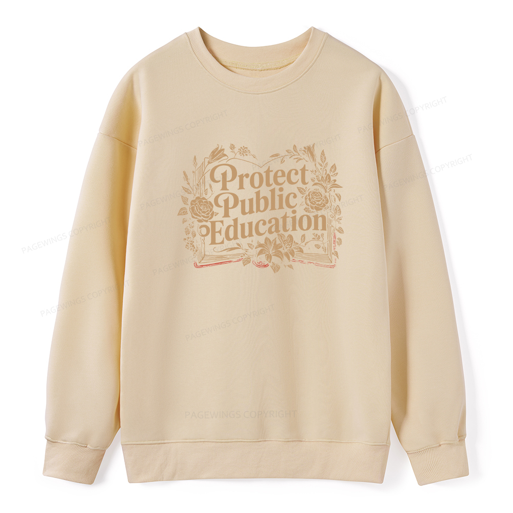 Pagewings Protect Public Education Unisex Classic Sweatshirt