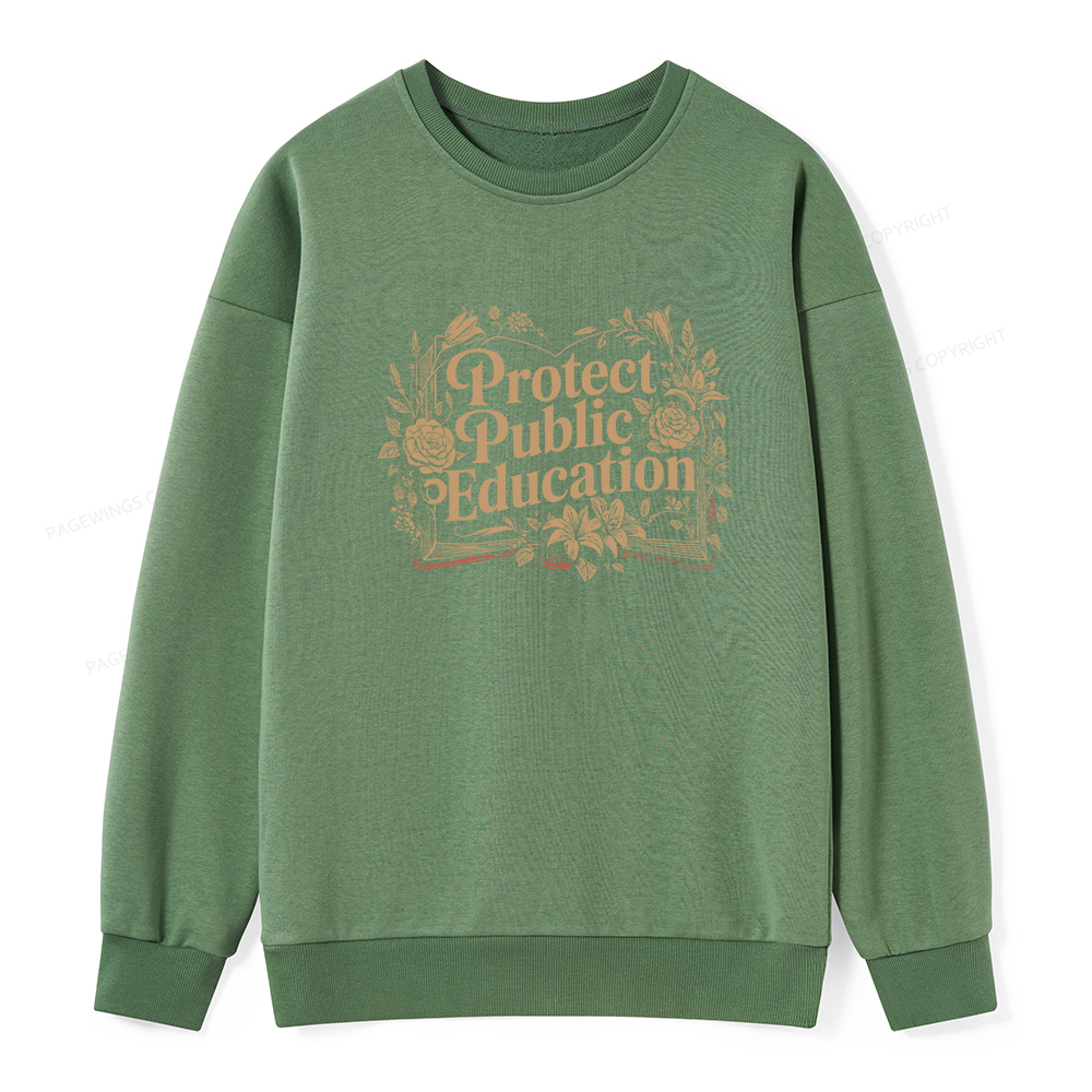 Pagewings Protect Public Education Unisex Classic Sweatshirt