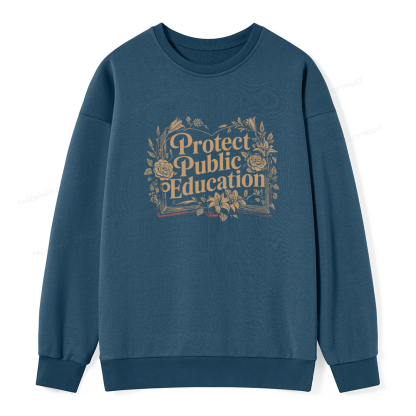 Pagewings Protect Public Education Unisex Classic Sweatshirt