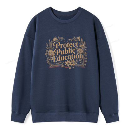 Pagewings Protect Public Education Unisex Classic Sweatshirt