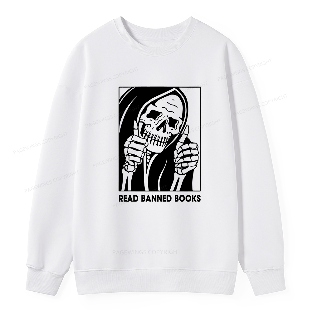 Pagewings Read Banned Books Unisex Classic Sweatshirt