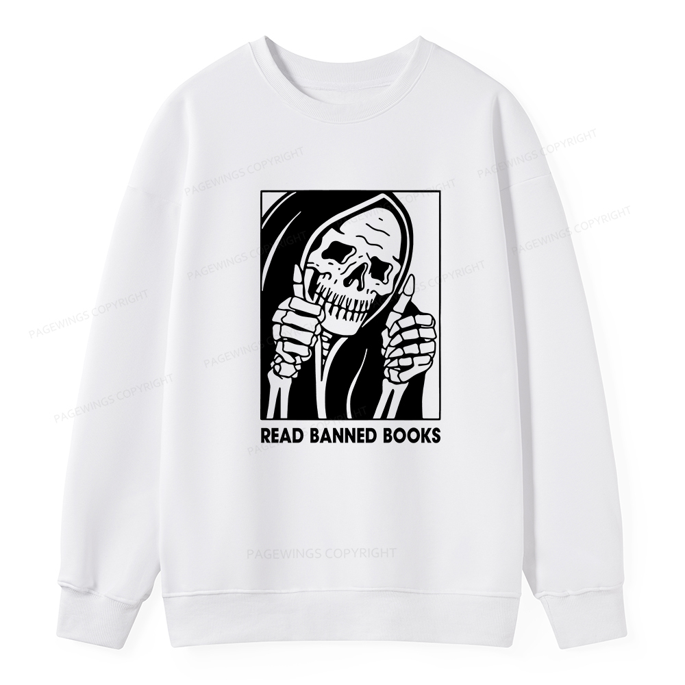 Pagewings Read Banned Books Unisex Classic Sweatshirt