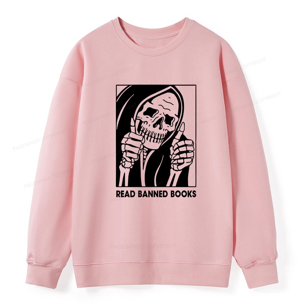 Pagewings Read Banned Books Unisex Classic Sweatshirt