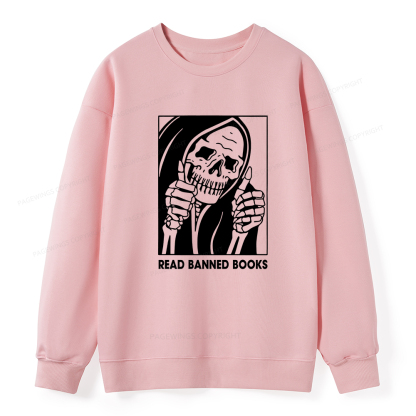 Pagewings Read Banned Books Unisex Classic Sweatshirt