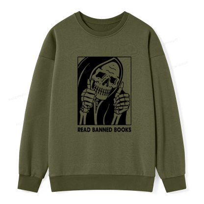 Pagewings Read Banned Books Unisex Classic Sweatshirt
