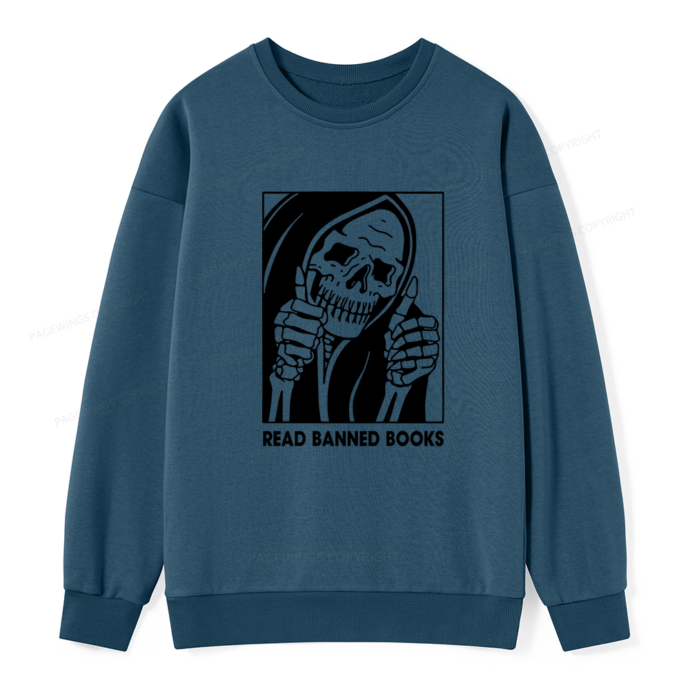 Pagewings Read Banned Books Unisex Classic Sweatshirt