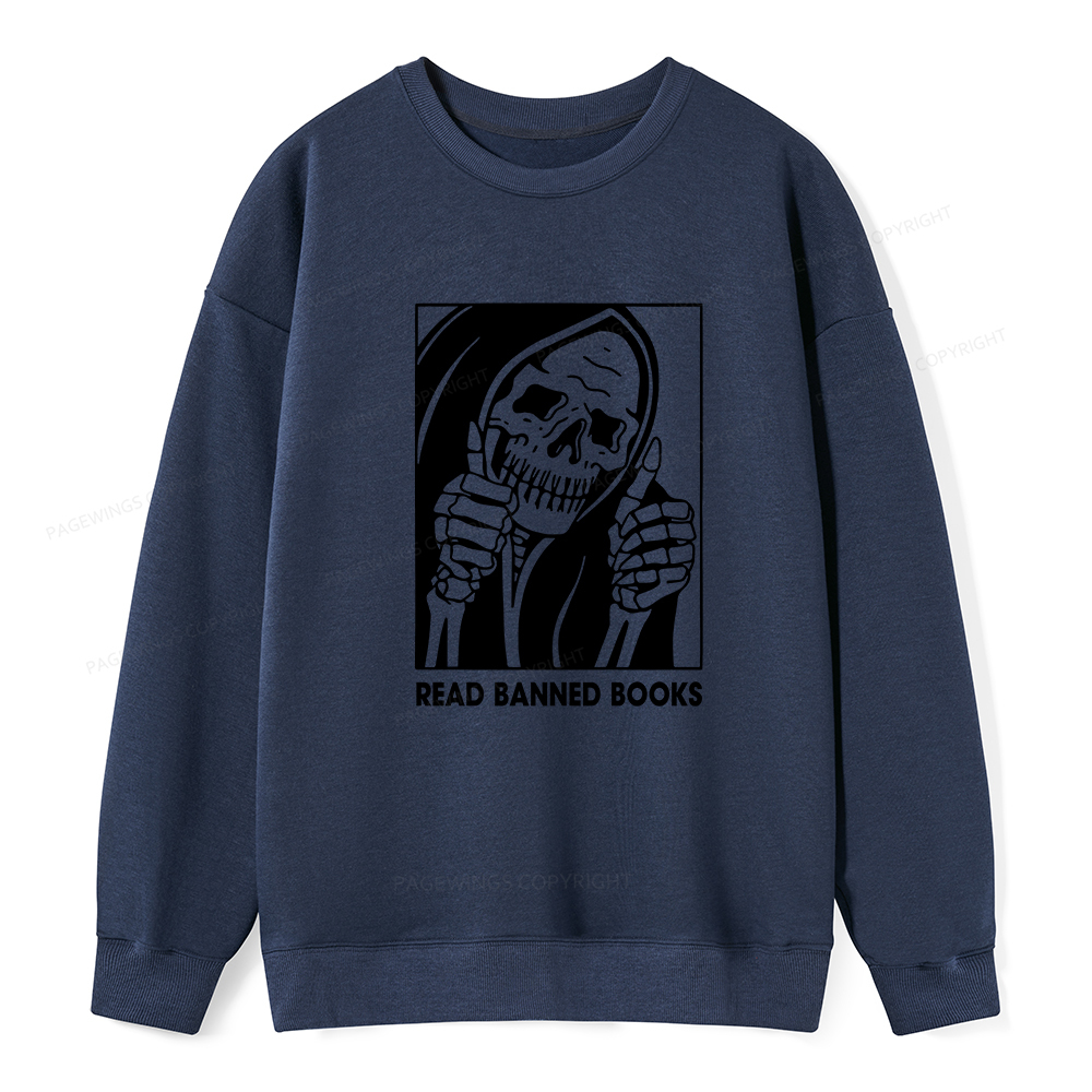 Pagewings Read Banned Books Unisex Classic Sweatshirt