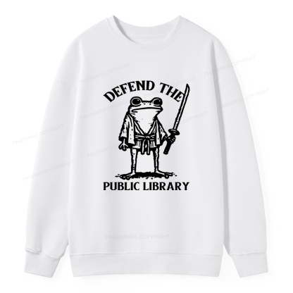 Pagewings Defend Your Public Library Unisex Classic Sweatshirt