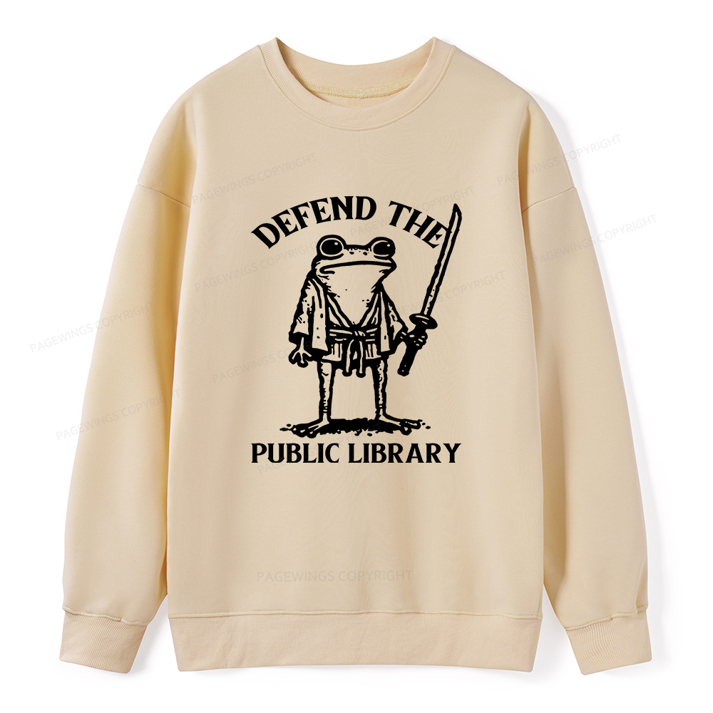 Pagewings Defend Your Public Library Unisex Classic Sweatshirt