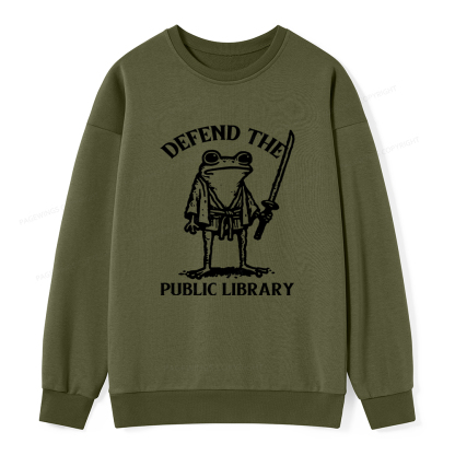 Pagewings Defend Your Public Library Unisex Classic Sweatshirt