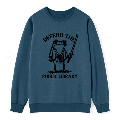 Pagewings Defend Your Public Library Unisex Classic Sweatshirt