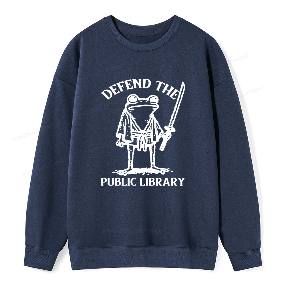 Pagewings Defend Your Public Library Unisex Classic Sweatshirt