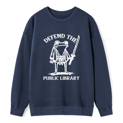 Pagewings Defend Your Public Library Unisex Classic Sweatshirt