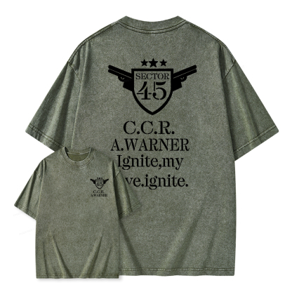 Pagewings Lgnite My Love Lgnite Unisex Washed T-shirt
