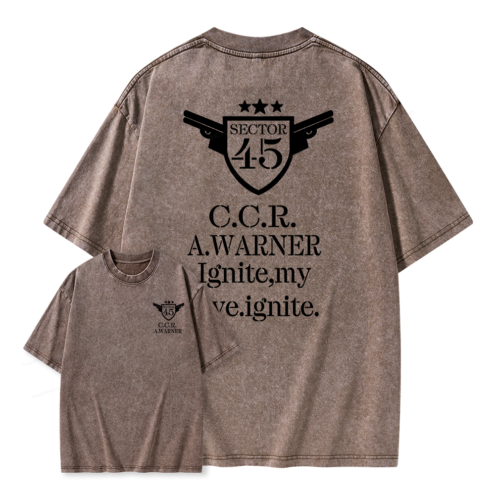 Pagewings Lgnite My Love Lgnite Unisex Washed T-shirt