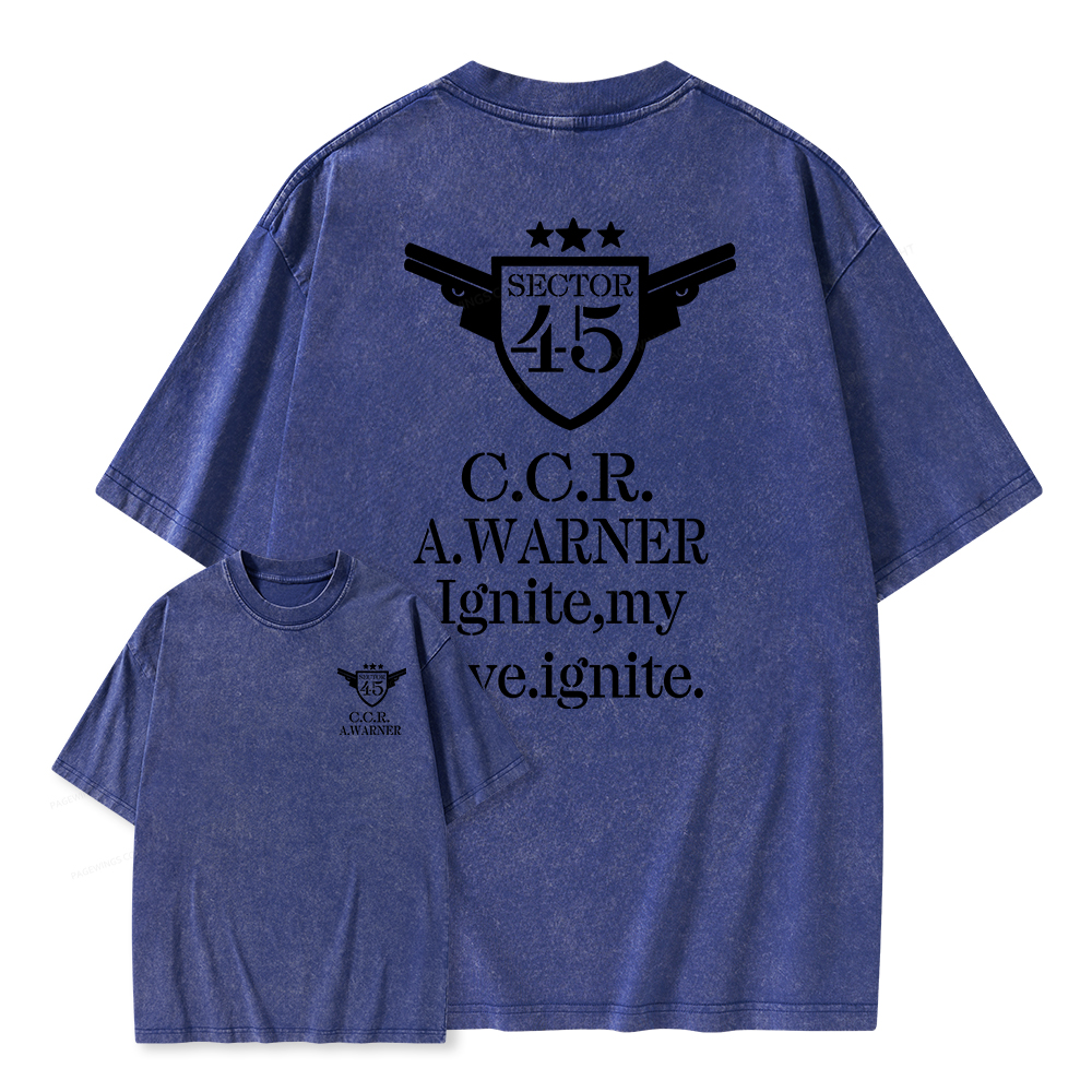Pagewings Lgnite My Love Lgnite Unisex Washed T-shirt