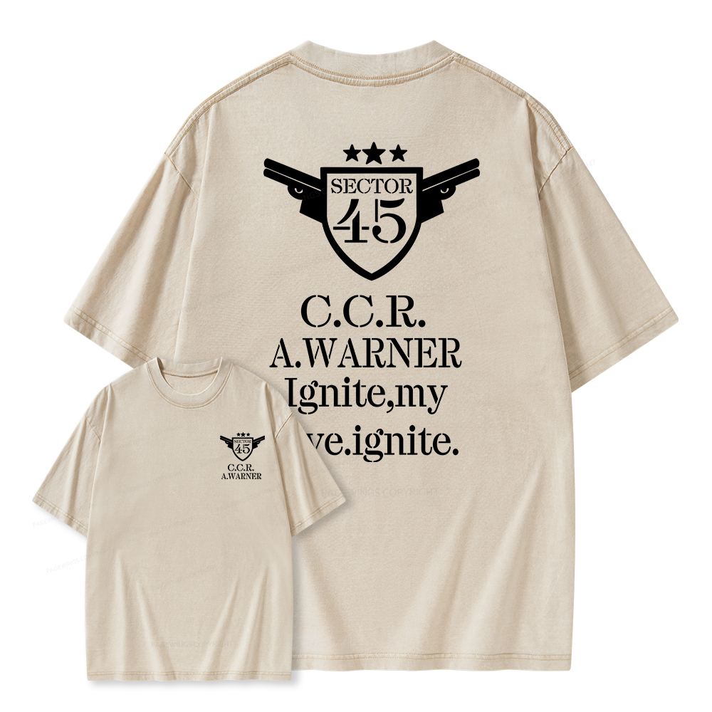 Pagewings Lgnite My Love Lgnite Unisex Washed T-shirt