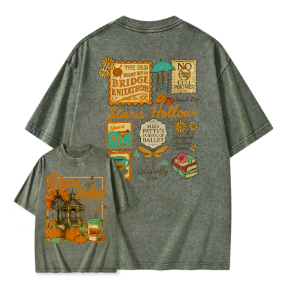 Pagewings Stars Hollow Unisex Washed T-shirt