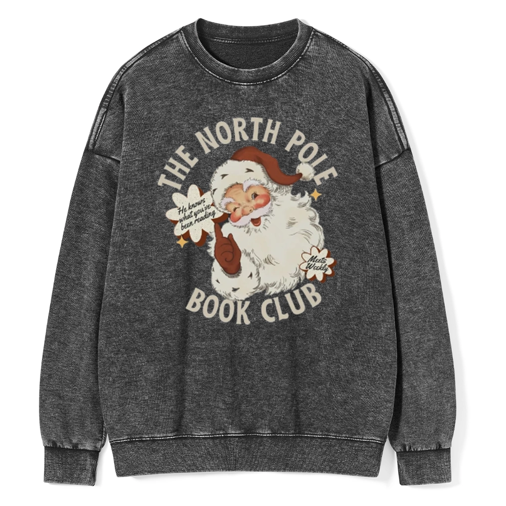 Pagewings Personalized Book Club Unisex Washed Sweatshirt