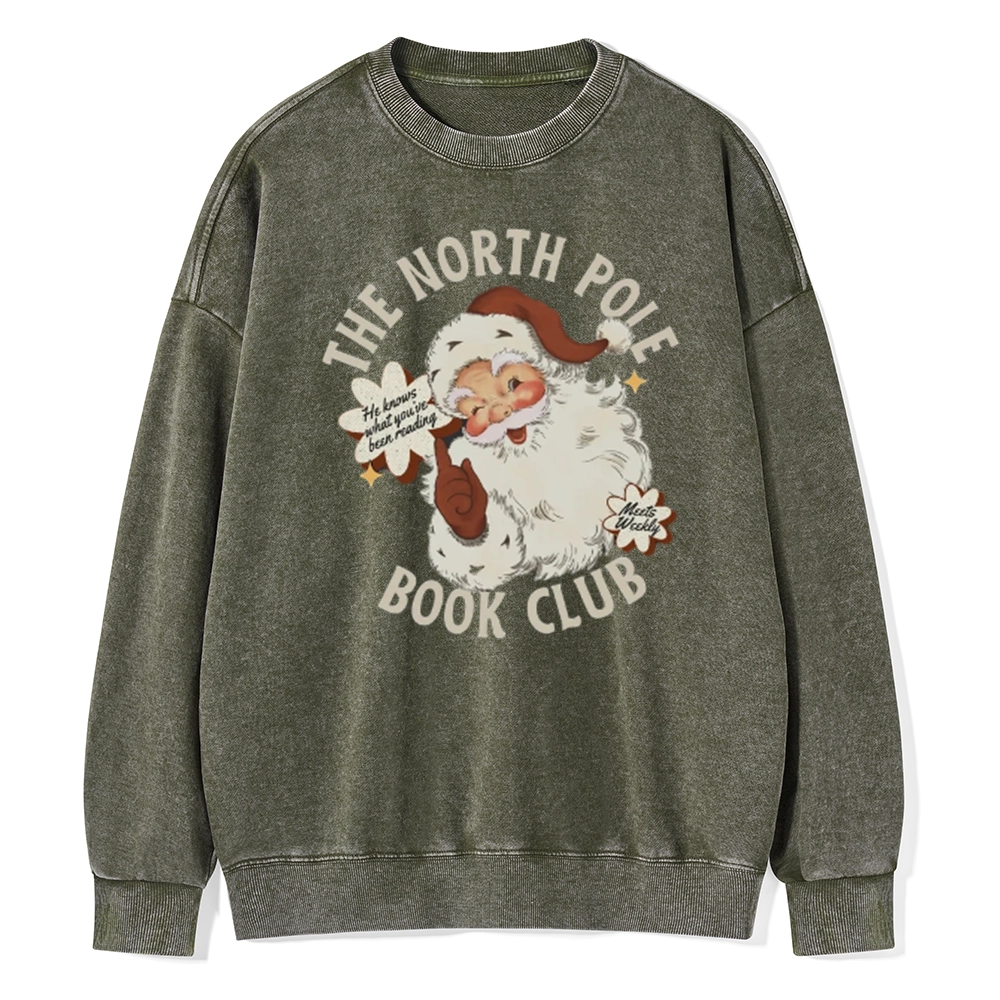 Pagewings Personalized Book Club Unisex Washed Sweatshirt