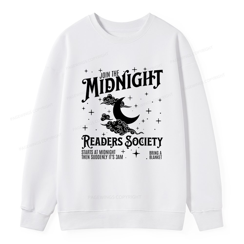 Pagewings Late Night Readers Book Club Unisex Classic Sweatshirt