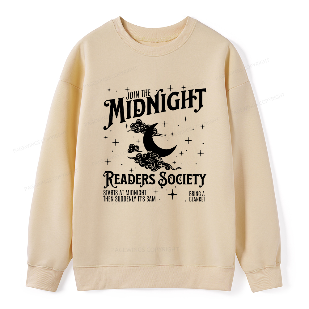 Pagewings Late Night Readers Book Club Unisex Classic Sweatshirt