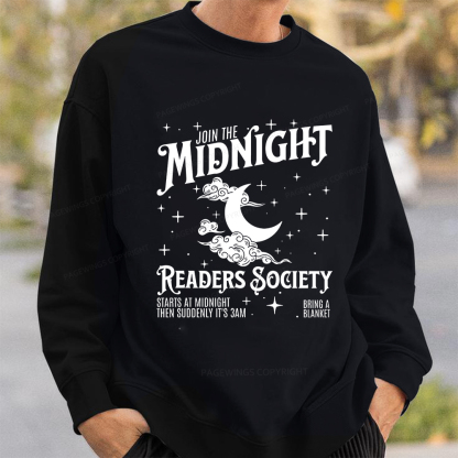 Pagewings Late Night Readers Book Club Unisex Classic Sweatshirt
