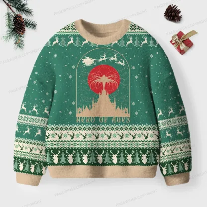 Pagewings Hero Of Ages Unisex Ugly Knit Sweatshirt