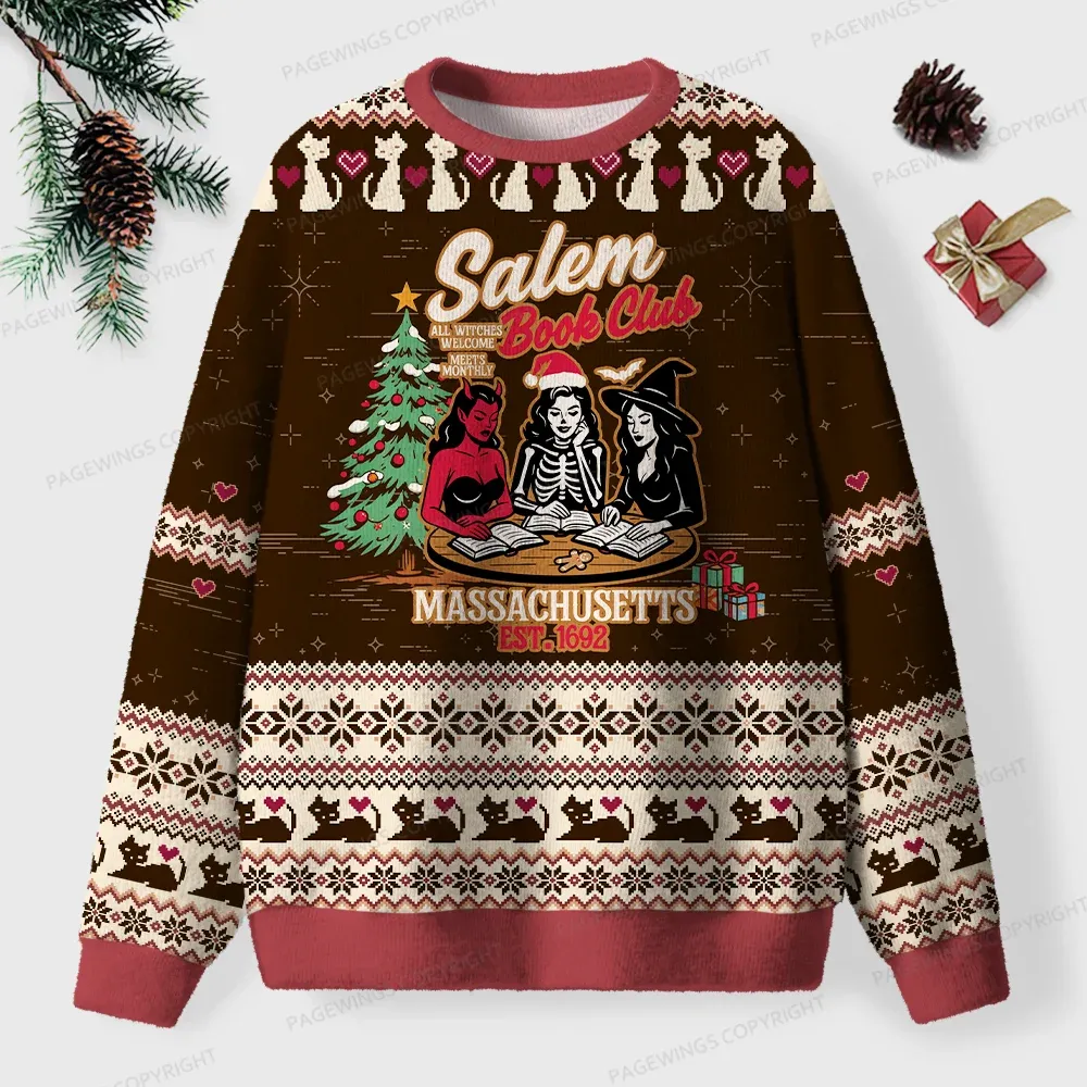 Pagewings Salem Book Club Unisex Ugly Sweatshirt
