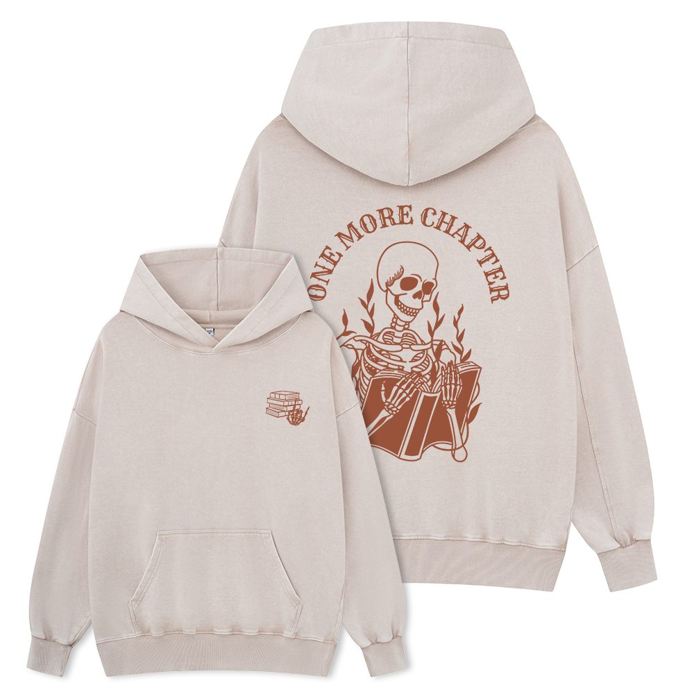Pagewings One More Chapter Unisex Washed Hoodie