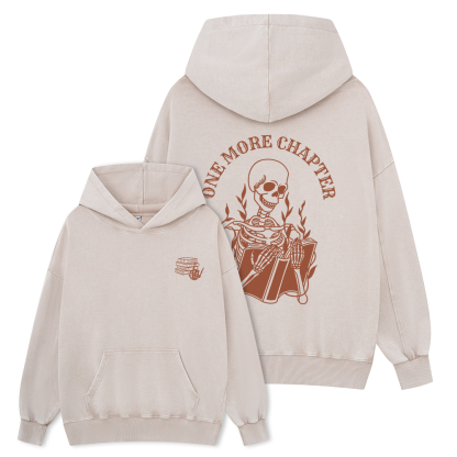 Pagewings One More Chapter Unisex Washed Hoodie