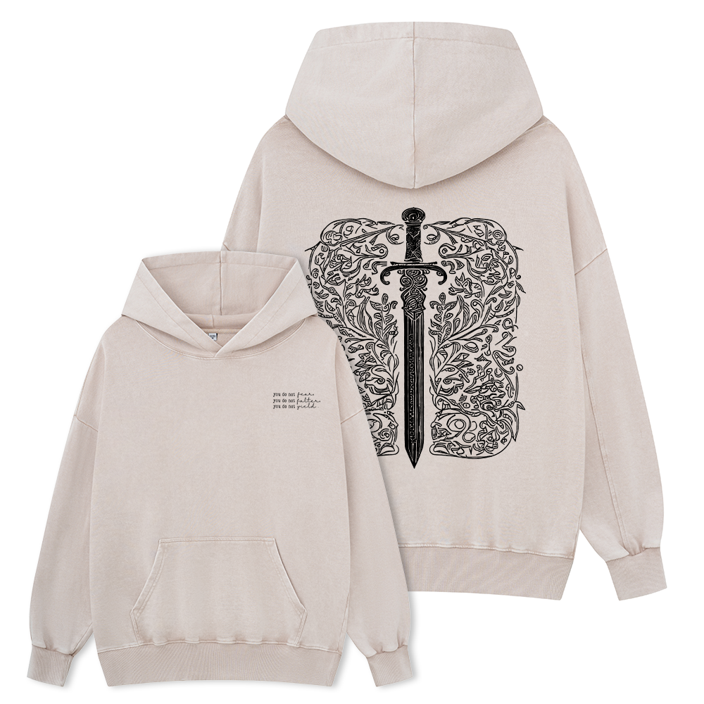 Pagewings You Do Not Yield Unisex Washed Hoodie