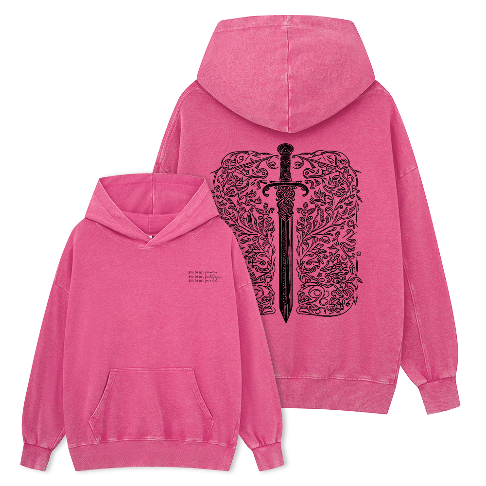 Pagewings You Do Not Yield Unisex Washed Hoodie