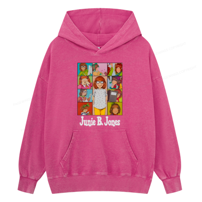 Pagewings Junie B Jones Unisex Washed Hoodie