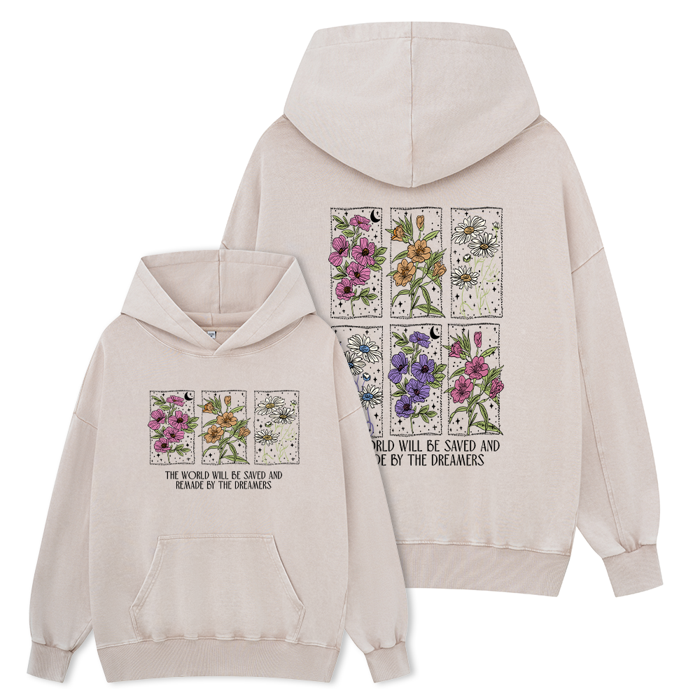 Pagewings The World Will Be Saved And Remade Unisex Washed Hoodie