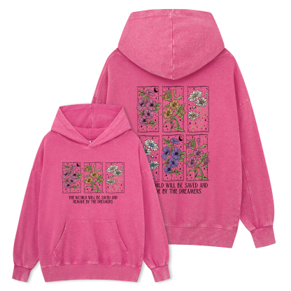 Pagewings The World Will Be Saved And Remade Unisex Washed Hoodie