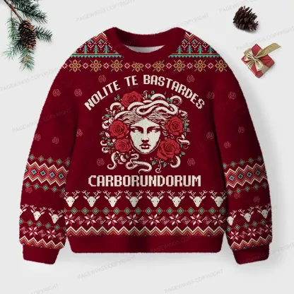Pagewings Nolite Te Bastardes Carborundorum Unisex Ugly Knit Sweatshirt
