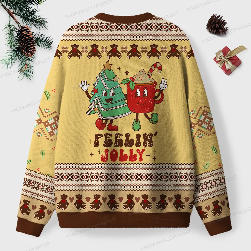 Pagewings Y’All Feelin’ Jolly Unisex Ugly Knit Sweatshirt