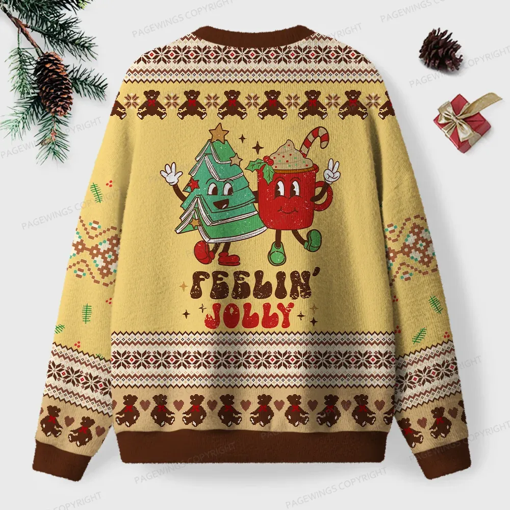 Pagewings Y’All Feelin’ Jolly Unisex Ugly Knit Sweatshirt