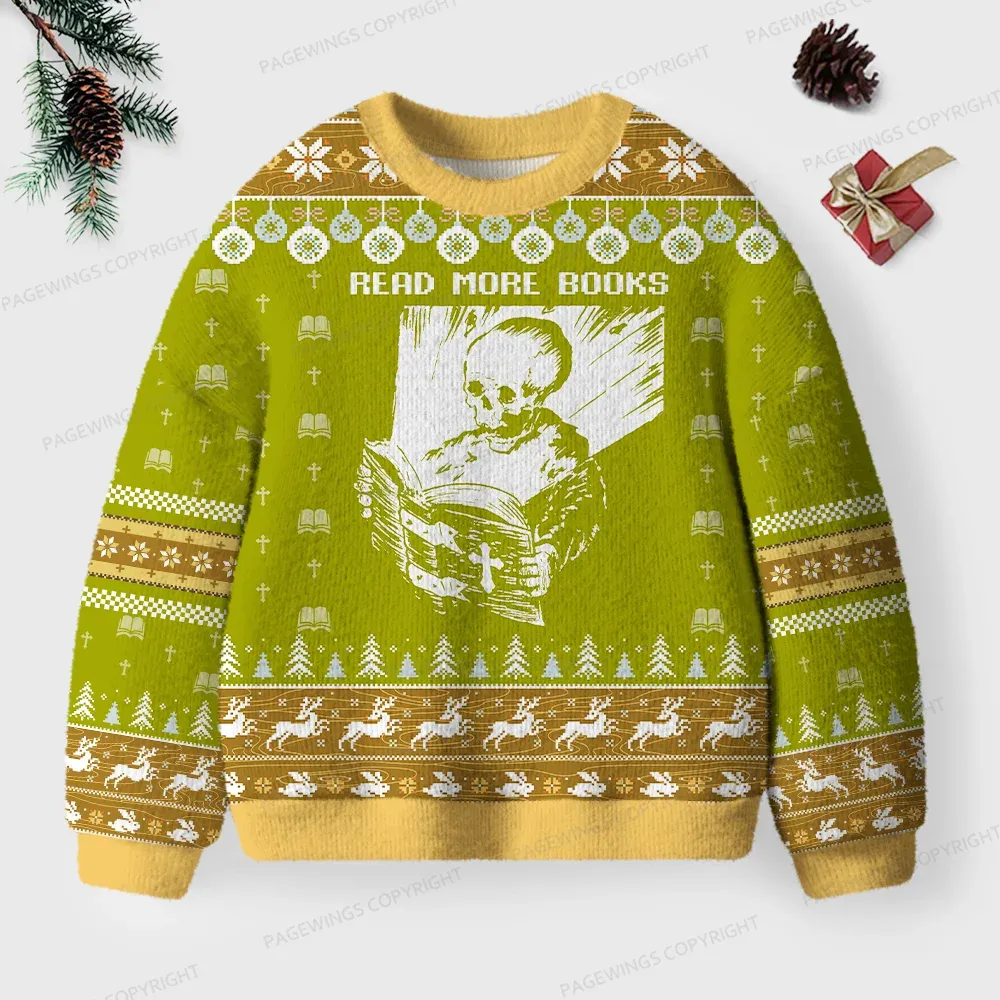 Pagewings Read More Books Unisex Ugly Sweatshirt