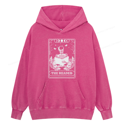 Pagewings The Reader Unisex Washed Hoodie