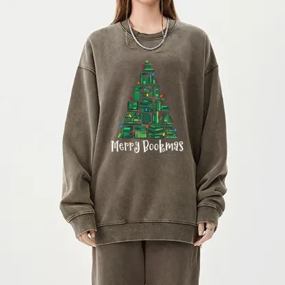 Pagewings Christmas Party Tee Washed Sweatshirt